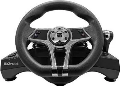Obrázek produktu pro Xtreme 90428 Herní ovladač černý volant + pedály analogový / digitální PlayStation 4, Playstation 3