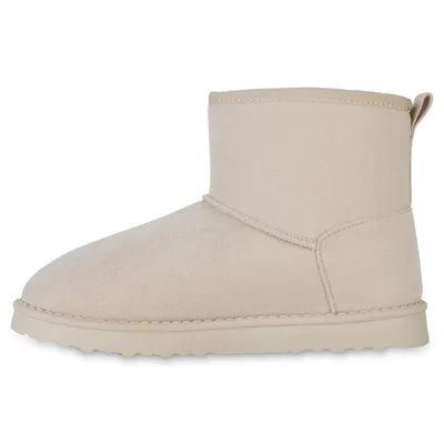 Produktbild von VAN HILL Damen Warm Gefütterte Winter Boots Bequeme Profil-Sohle Schuhe 841455, Farbe: Beige, Größe: 36