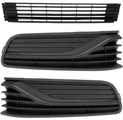 Produktbild von SET Lüftungsgitter GRILL GITTER Stoßstange vorne Für VW POLO 6R 08.2014 - 12.2017