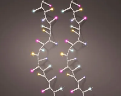 Obrázek produktu pro Lumineo Soft glow twinkle monivärinen koristevalosarja ulkokäyttöön, 11 metriä