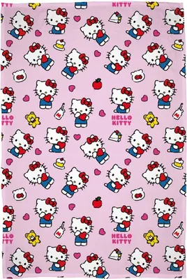 Immagine prodotto di Hello Kitty - Coperta "Hello" in pile AG3917 (taglia unica) (Rosa)