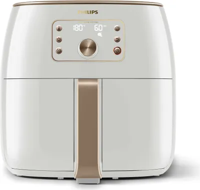 Produktbild von Philips Airfryer XXL Smart Sensing Heißluftfriteuse, 1.4 kg, LCD Display, Memory-Funktion, Weiß (HD9870/20)