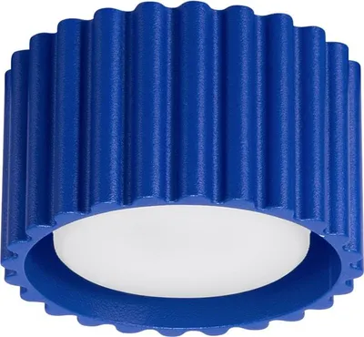 Produktbild von Flache Deckenleuchte Marineblau GX53 rund Ø10 cm Aluminium Küche Flur Aufbauleuchte Decke