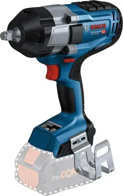 A Bosch cordless impact wrench is shown against a white background.