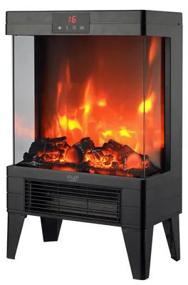 Imagen del producto de Chimenea eléctrica portátil - 2000 vatios - Efecto de llama 3D - 18 x 32,8 x 52,5 cm