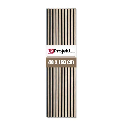 Productafbeelding van LP Projekt Houten wandpaneel 150x40 cm | Modern 3D akoestisch paneel voor ruimtes en kantoren | Decoratief wandpaneel van notenwood, geschikt voor decoratieve wandbekleding