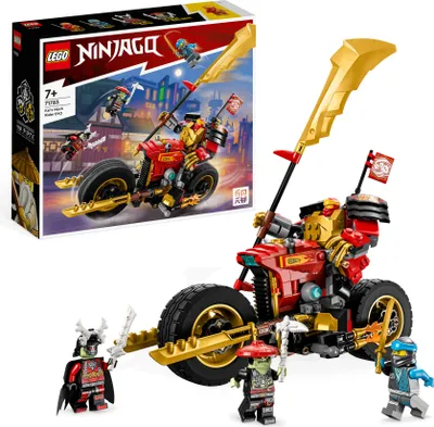 Produktbild von LEGO 71783 NINJAGO Kais Mech-Bike EVO, Aufrüstbares Ninja-Motorrad Spielzeug mit 2 Minifiguren – Kai und einem Skelett-Krieger für Kinder ab 7 Jahren