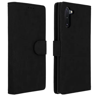 Immagine prodotto di Avizar, flip cover portafoglio, custodia in Pelle finta per Samsung Galaxy Note 10, nero