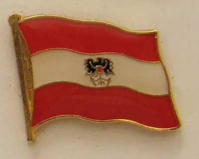 Produktbild von Pin Anstecker Flagge Fahne Österreich mit Adler Wappen