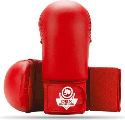 Image de Dbx-Km Taille M Gants De Karaté Rouge Dbx Bushido