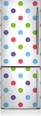 Produktbild von Magnete Küche Kühlschrank Kühlschrankmagnete 60x190 cm - Bunte Punkte