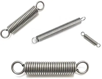 Productafbeelding van Trekveren Set - Met Haken - Industrieel Gebruik - Roestvrij Staal - 4 Stuks - Metaal