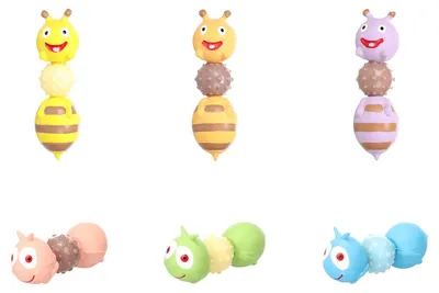 Produktbild von Flamingo Hundespielzeug Biene & Raupe für Welpen