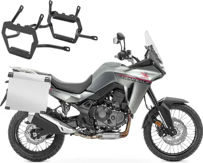 Image de Kit valise en alu + porte-valises adaptable sur Honda Transalp XL 750 23-25 A