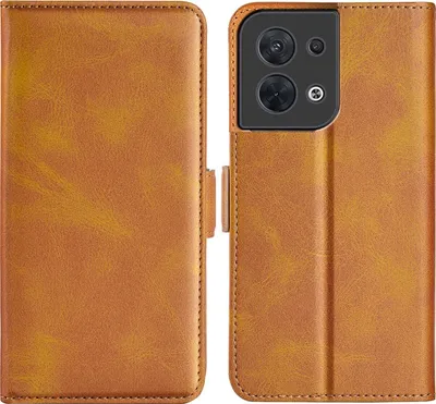 Produktbild von Mobigear Slim Magnet  OPPO Reno 8 5G Hülle Klapphülle Geldbörse - Cognac