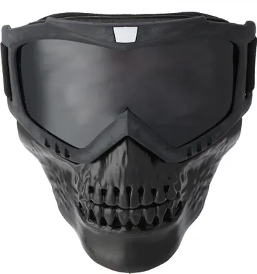 Produktbild von Abnehmbare Motorradbrille für den Außenbereich, Helm, Ski, Sport, Motorrad, Rennbrille (schwarz)