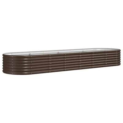 Produktbild von Hochbeet Verzinkter Stahl 296x80x36 cm Braun