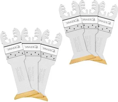Immagine prodotto di Lame oscillanti in titanio per multiutensili - taglio rapido - legno e metallo - confezione da 6