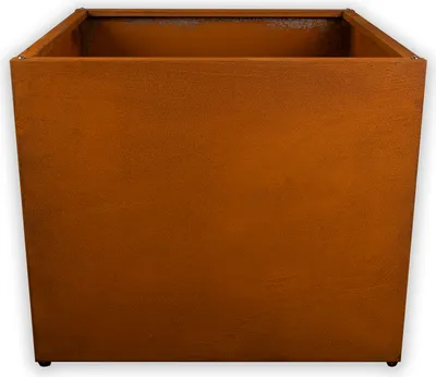 Produktbild von KÖHKO® Designer Pflanzrahmen aus Cortenstahl als Bausatz QUADER 100x100x50 CM