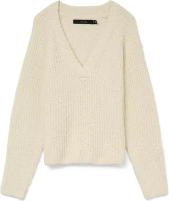 Produktbild von Vero Moda VMNOVAH RIB LS V-NECK PULLOVER Birch XS