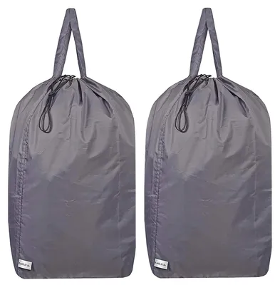 Immagine prodotto di UniLiGis: sacchetto lavabile per biancheria da viaggio, con maniglie e coulisse (2 pezzi), resistente