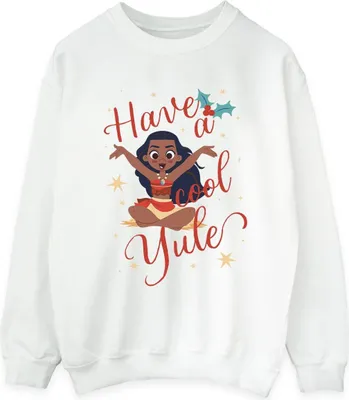 Produktbild von Moana - "Have A Cool Yule" Sweatshirt für Damen BI55011 (XL) (Weiß)