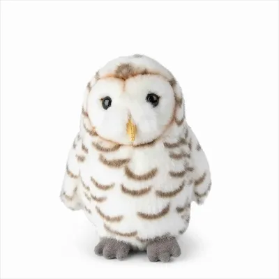 Image de WWF - Peluche - Chouette des neiges (15cm) réaliste Doudou Peluche