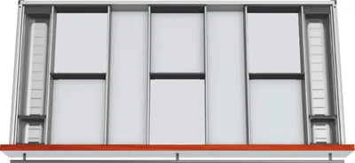 Produktbild von Blum Orga-Line Besteckeinsatz Facheinteilungs-Set KB 1100-1199mm, NL 450mm, grau