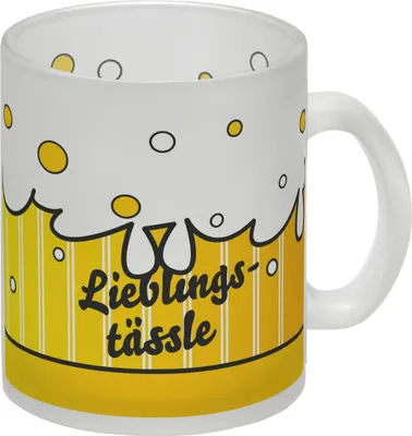 Produktbild von Lieblingstässle Bier Glas Tasse schwäbisch