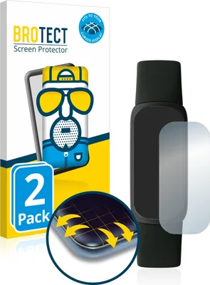 Produktbild von 2x BROTECT Fullscreen Schutzfolie für Fitbit Inspire 3 Displayschutz Folie Fullcover Matt Entspiegelungsfolie