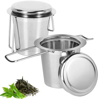 2er Set Tee-Infuser aus 304 Edelstahl, feinmaschig, spülmaschinenfest