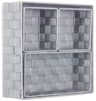 Image de Solidchoice - Coffret de 4 paniers de rangement imitation rotin