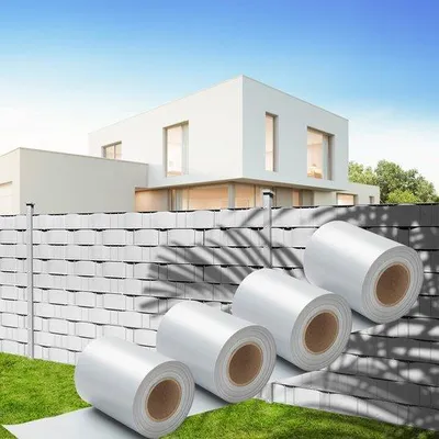 Produktbild von Privatschutzfolie für Zaun/Torstange mit 30 Clips - 4x50m schwarz