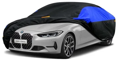 Obrázok produktu pre Ochranný obal na auto, vodeodolný a priedušný, pre modely BMW 4 (ročníky 2013-2024), farby: čierna, modrá