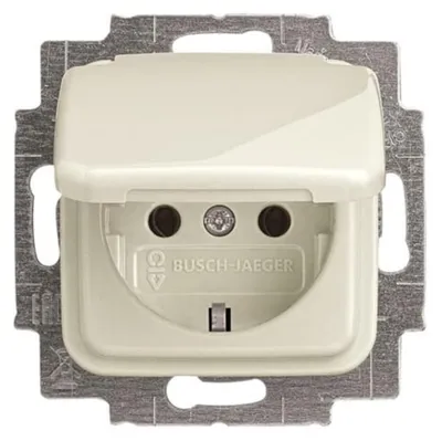 Produktbild von Busch-Jaeger 20 EUK-212, CEE 7/3, 2P+E, Beige, 250 V, 16 A, 71 mm