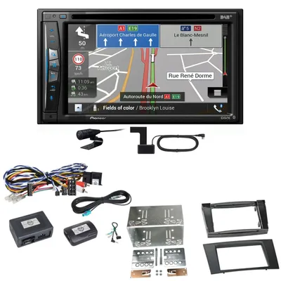 Produktbild von Pioneer AVIC-Z730DAB Navigation Bluetooth Einbauset für Mercedes W211 CLS W219