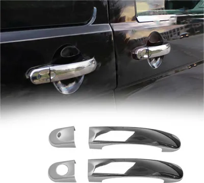 Image de Couverture de poignée de porte pour VW Transporter T5 2003-2015 en Acier chromé
