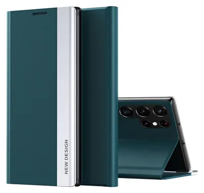 Image de Étui à rabat pour Samsung Galaxy S26 Ultra avec aimant et fonction support, vert