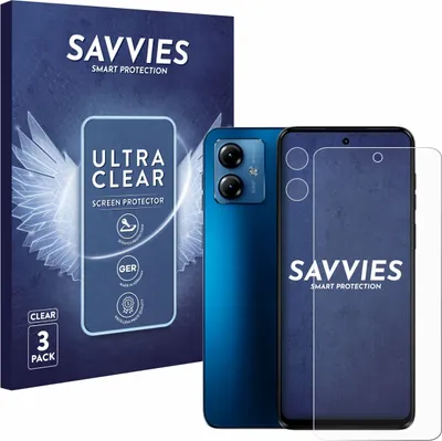 Produktbild von 6x Für Motorola Moto G14 (Display+Kamera) Schutzfolie Savvies Displayschutz Display Schutz Folie Klar Transparent