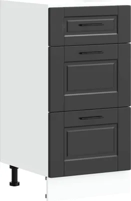 Immagine prodotto di Mobiletto da cucina "Porto" nero in legno ingegnerizzato