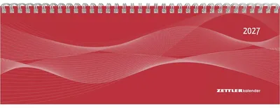 Produktbild von Tisch-Querkalender Profi rot 2027