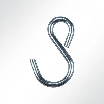 Produktbild von Asymmetrische S-Haken, 50 mm in Grau verzinkt (250 Stück)