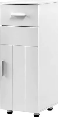 Produktbild von EUGAD Badezimmerschrank, Verstellbarer Trennwand,  30x80x30cm, Weiß