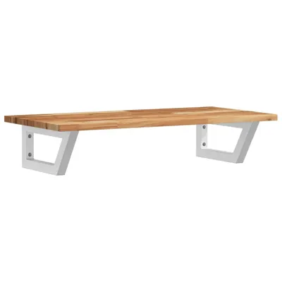Produktbild von Waschbeckenregal Wandmontage Stahl und Akazienholz