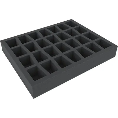 Image de FS040C4BO : insert en mousse de 40 mm d'épaisseur avec 28 grands compartiments