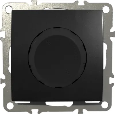 Produktbild von Dimmer Drehdimmer LED Halogen Dimmschalter Unterputz 220-250V 3A 50-650W Schwarz Matt