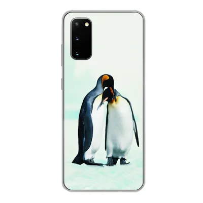 Produktbild von MuchoWow® Handyhülle Schutzhülle Hülle für Samsung Galaxy S20 Pinguine - Schnee - Familie Silikon Softcase Handy Hülle - Bild