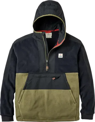 Passenger Fleecepullover 1/2 Zip Woodland 2.0 Recylced Polar Fleece - black/khaki
