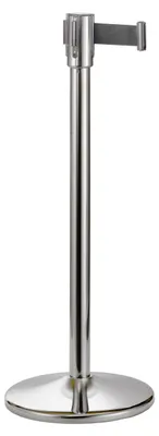 Personenleitsystem, Silber, 36x36x91,5 cm, mit Gurtband