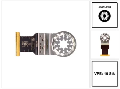 Productafbeelding van Fein E-Cut Carbide Pro zaagblad Starlock 32 x 40 mm 10 stuks ( 63502236240 ) BI-metaal